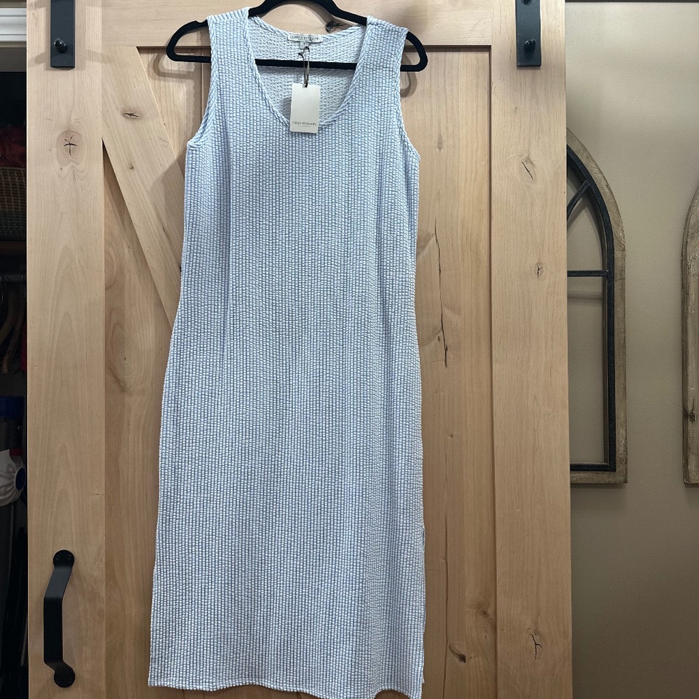 Green Envelope Los Angeles - Blue & White Striped Dress